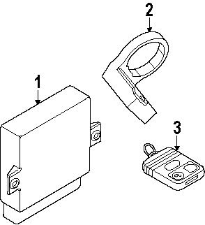 Ford 6v6z15607c genuine oem transceiver