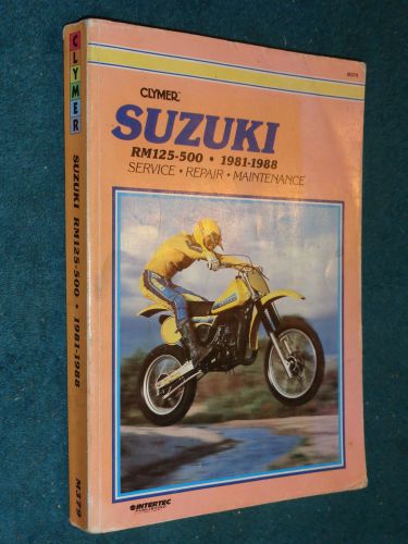 1981-1988 suzuki 125-500cc shop book / clymer repair manual 87 86 85 84 83 82