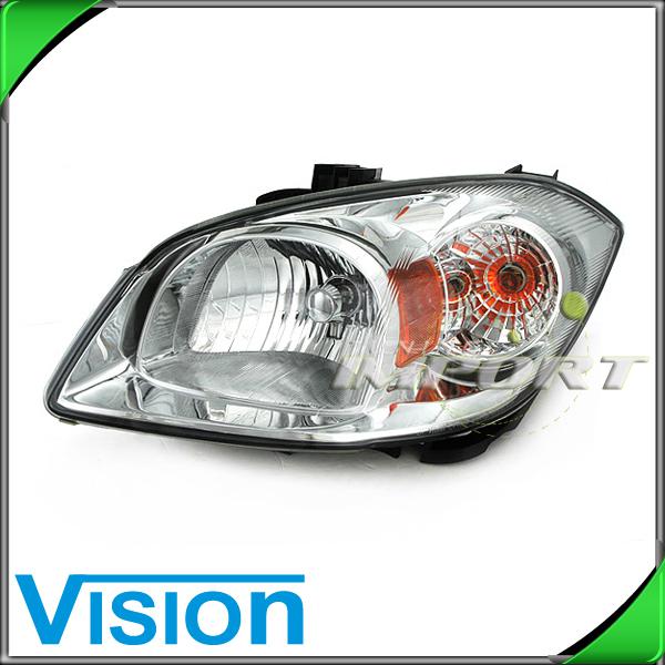 Driver side left l/h headlight lamp 2008-2010 chevy cobalt smoke lens w/ bracket