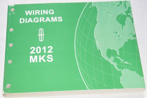 2012 lincoln mks  factory wiring diagrams service manual oem book  40011