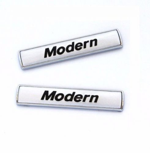 2pcs of modern letter emblem badge side fender sticker 3d for bmw