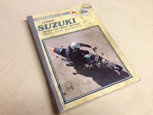 Suzuki gs400 gs450 clymer repair shop service manual