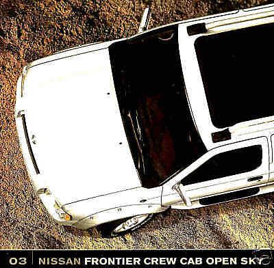 2003 nissan frontier crew cab open sky pickup brochure