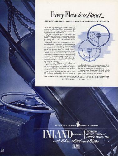 Original 1939 inland general motors corp magazine advertisement- 10 1/2&#034; x 14&#034;