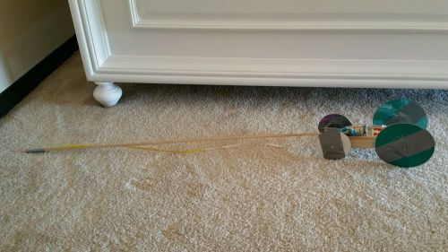 Homemade mousetrap car