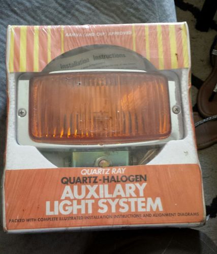 Vintage halogen quartz ray auto/truck fog light nos nib ford f150 rat rod chevy