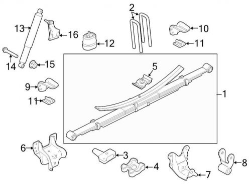 Ford oem leaf spring plate bc3z5796b image 4