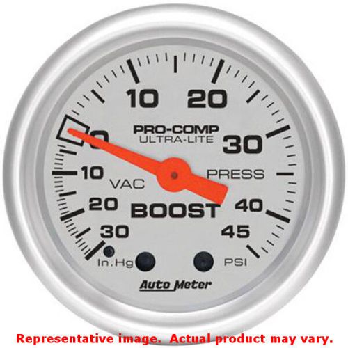 Auto meter 4308 auto meter ultra-lite gauges 2-1/16in range: 30inhg-45psi fits: