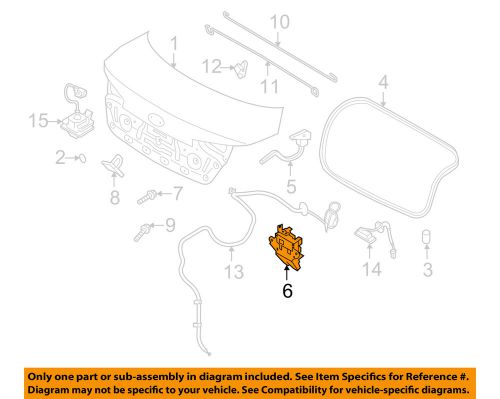 Kia oem 11-15 optima trunk-lock 812302t001