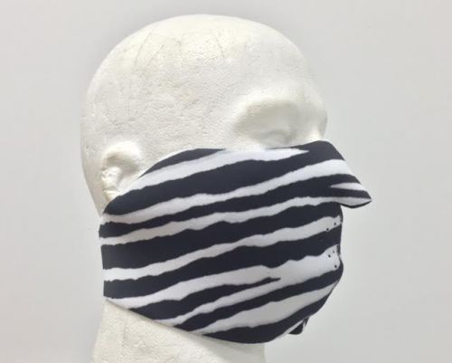 Zebra neoprene half ski mask reversible snowboard biker face mask new