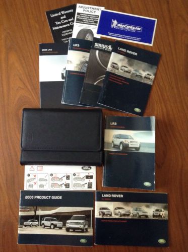 2006 land rover lr3 owner&#039;s manual handbook set with case