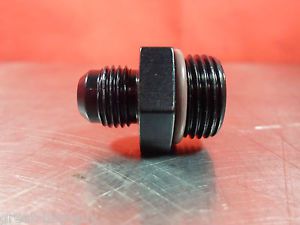 Fragola 495101 black aluminum 6an to 8 orb o ring adapter fitting