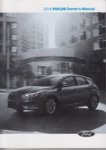 2016 ford focus owners manual book