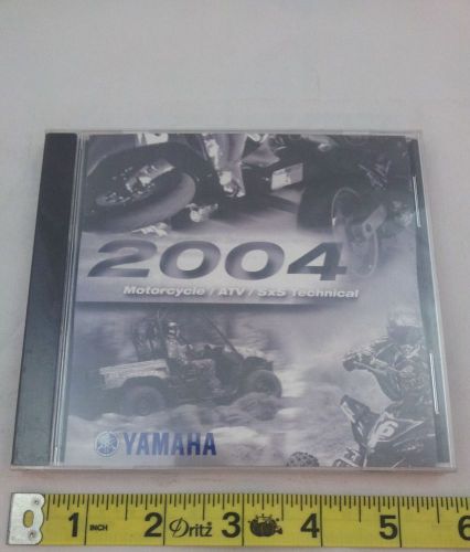 New 04 yamaha motorcycle atv sxs technical manual cd factory utv shop catalog