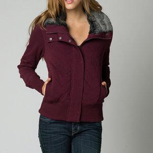 Fox racing compressor womens jacket bordeaux/purple