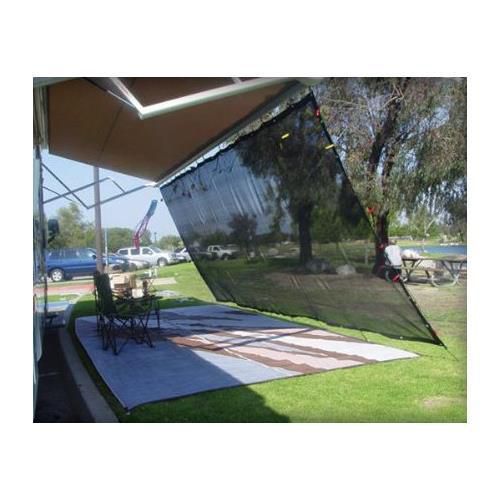 Aleko rv shade net awning shade kit black shade drop 7 x 16