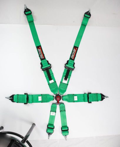 6pt–fia racing harness,seat belt race green