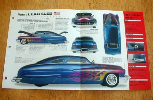 1949 mercury custom lead sled coupe unique imp brochure