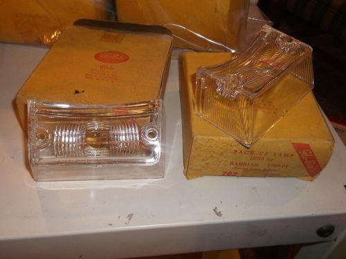 1960-1961  rambler --back-up  lamp lens--lot of-2- # 762  oem 3443436