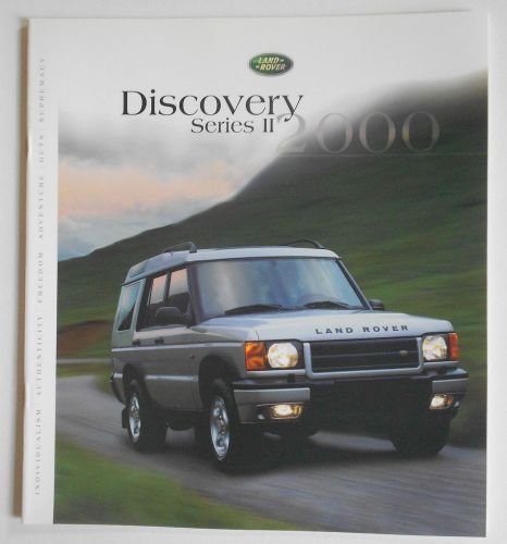 2000 land rover discovery series ii sales brochure