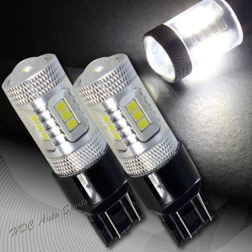 2x universal white 15 smd led 15w t20 interior panel gauge wedge light lamp bulb