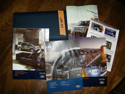 2013 land rover lr4 lr 4  owners manual with case lan189