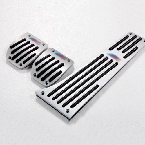 Silver aluminium alloy pedal for bmw e90 e92 e93 e60 f10 e63 f06 e83 f25 e89