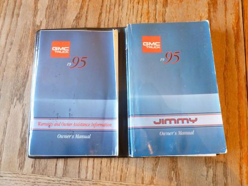 Jimmy 95 1995 gmc owners owner&#039;s manual with case