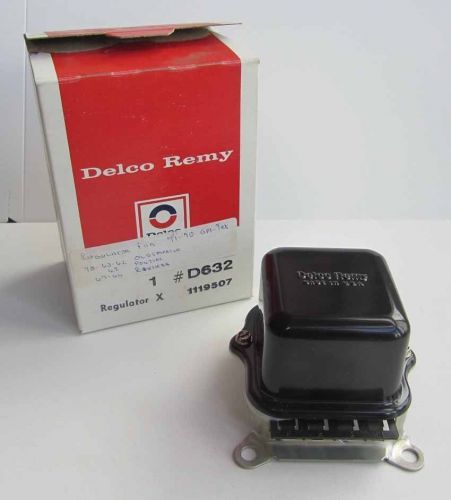 Nos vintage delco remy gm voltage regulator 62 - 63 olds pontiac 1119507 d632