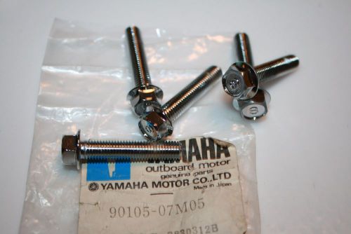 5 nos yamaha outboard motor bolts 9.9 15hp cylinder 90105-07m05 1984-2006