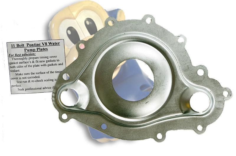 Pontiac v8 water pump plate 1969 & newer 301 350 400 455