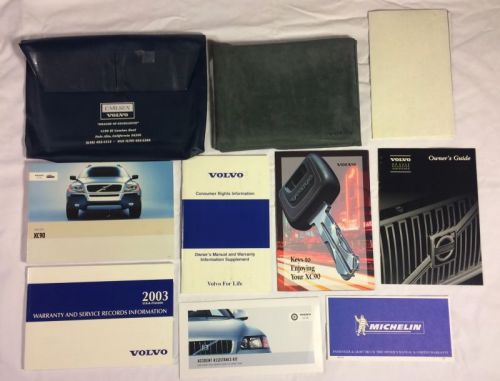 2003 volvo xc90 owner’s manual, warranty &amp; more set