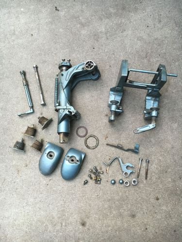 1940&#039;s evinrude &#034;fisherman&#034; transom mount clip and other assorted parts
