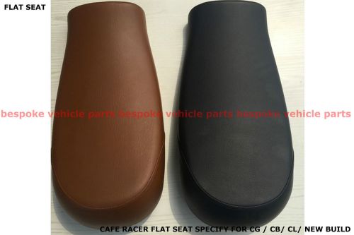 Honda flat seat cg125 250 cb cl cg 125 cafe racer w grips cgf1