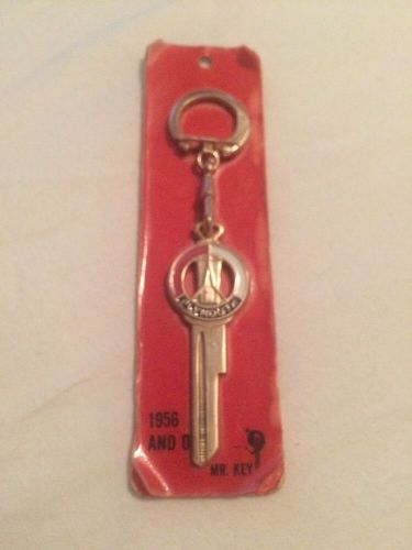 Vintage plymouth uncut key &amp; keychain in original packaging