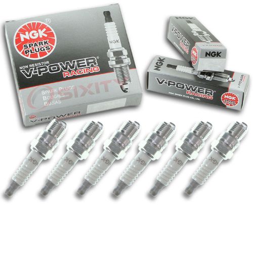 6pcs ngk 4050 v-power racing r5673-10 inboard marine spark plug tune up kit kv