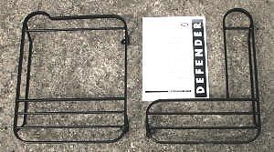 Land rover oem defender 90 or 110 genuine hinged rear lamp guards brand new