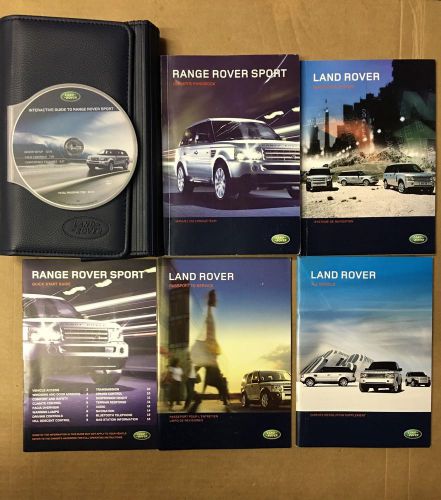 2009 range rover sport owner&#039;s manual with case and dvd