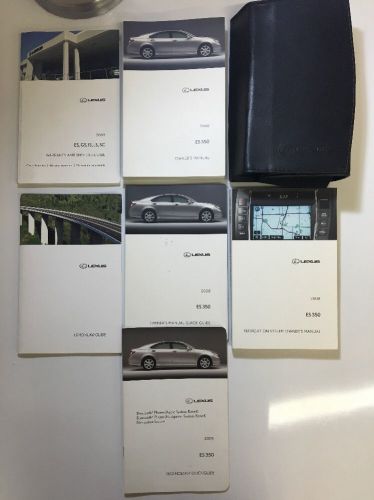 2008 lexus es 350 es350 owners manual set + navigation free priority s&amp;h #0207