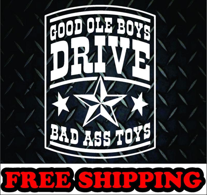 Good ole boys** vinyl decal sticker car truck 4x4 mud diesel funny