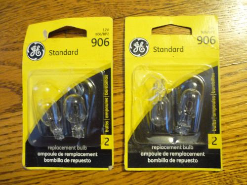(4) general electric ge 906 12v replacement bulbs - 2 pks of 2 bulbs