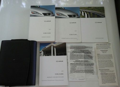 2011 lexus is 350 / is 250  owners manual