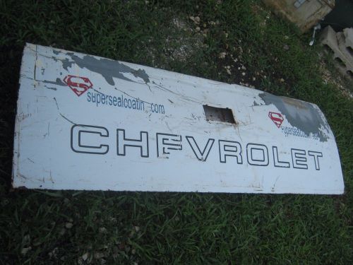 Vintage used  chevrolet white tailgate