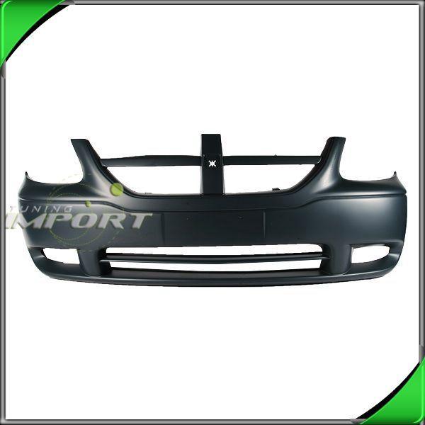 05-07 caravan front bumper cover replacement plastic primed paint-ready w/o fog