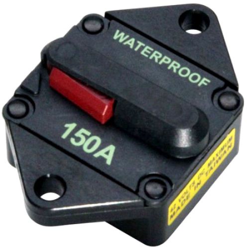 Panel mount waterproof high amp circuit breaker manual switch reset 150 a boat