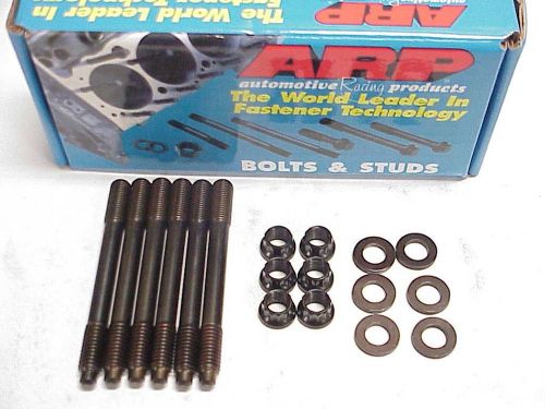 6 new arp 12-point head flange nuts, studs, and washers 7/16&#034; coarse &amp; fine