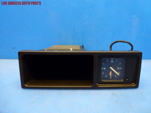 Porsche 968 center console pocket compartment storage w/ analog clock oem