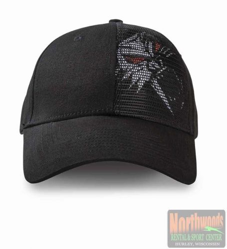 Arctic cat cathead mesh adjustable cap hat - black 5253-131