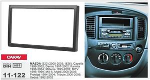 Carav 11-122 2-din car radio kit mazda 323 626 00-02 mx-5 00-06 xedos 92-02