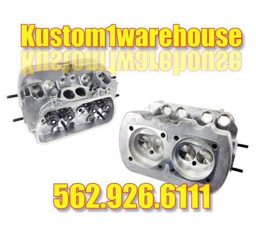 2 new 1600 dual port cylinder heads for vw volkswagen 85.5 bore 40x35 big valves